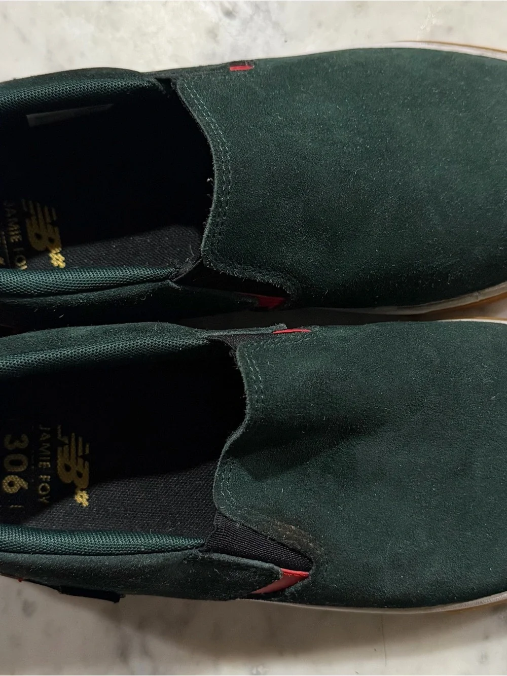 New Balance suede upper